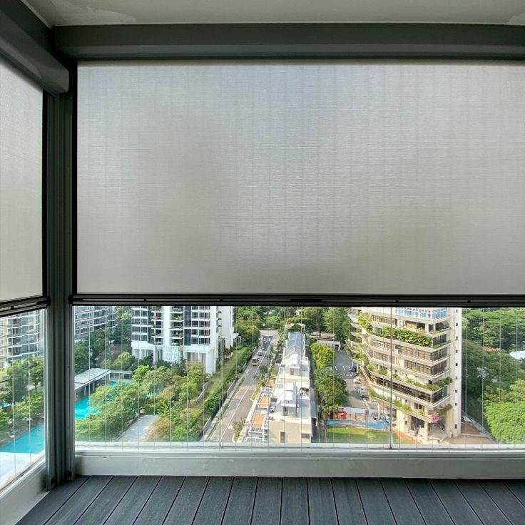 Ziptrack blinds for large openings